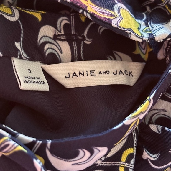 Janie and Jack Medallion Scarf Print Dress 3T - Picture 4 of 4